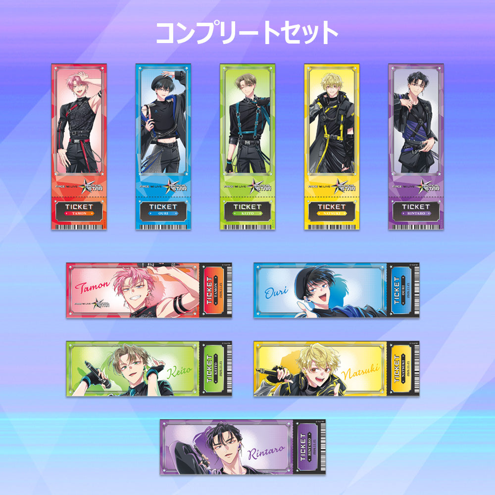 Tamon's B-Side F/ACE FIRST LIVE NAUTICAL STAR Live Ticket Style Card Collection (Set of 10) Preorder