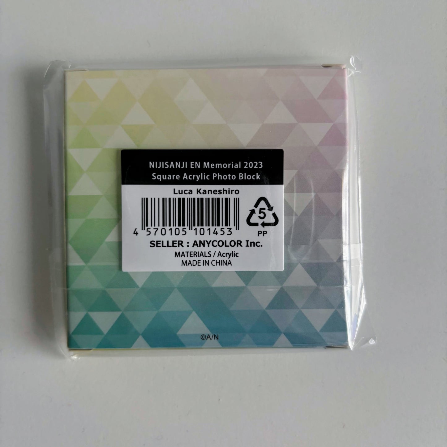 NIJISANJI EN Memorial 2023 Square Acrylic Photo Block - Luca Kaneshiro Luxiem