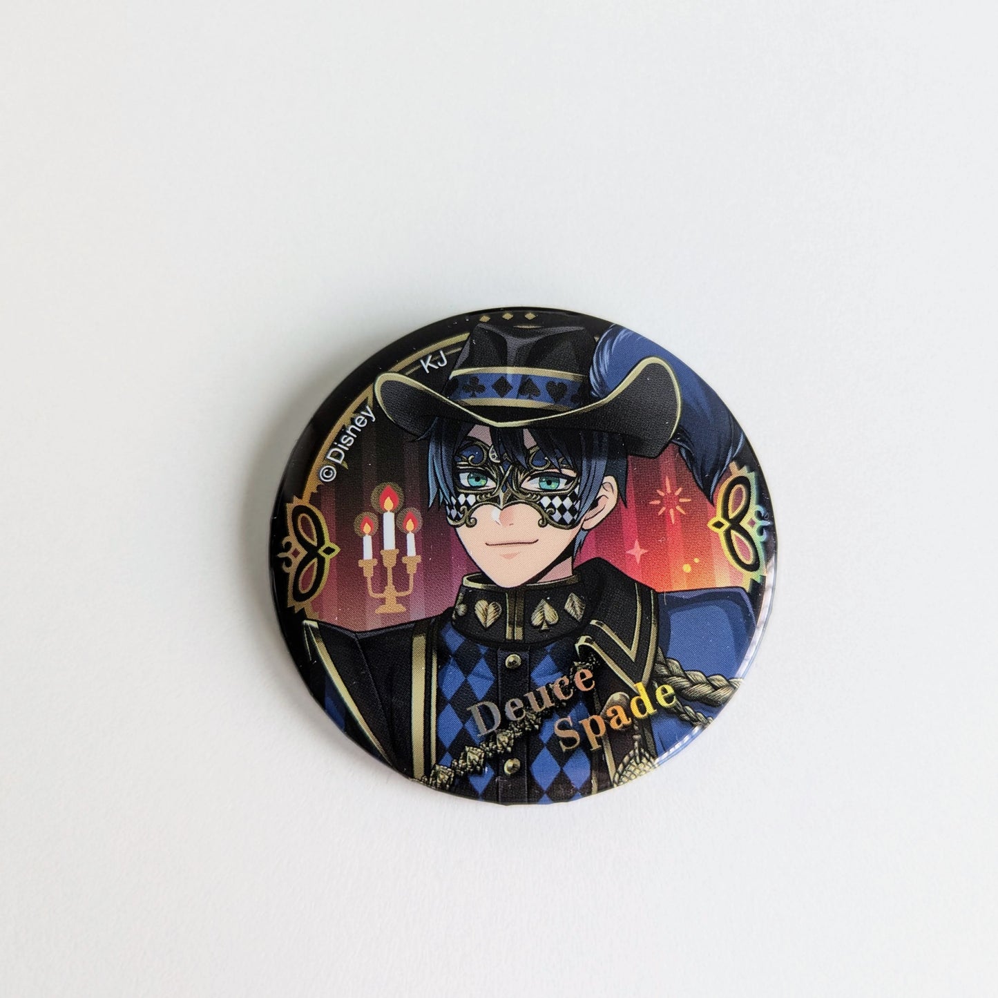 Twisted Wonderland Trading Aurora Can Badge Masquerade Dress Ver. Deuce Spade