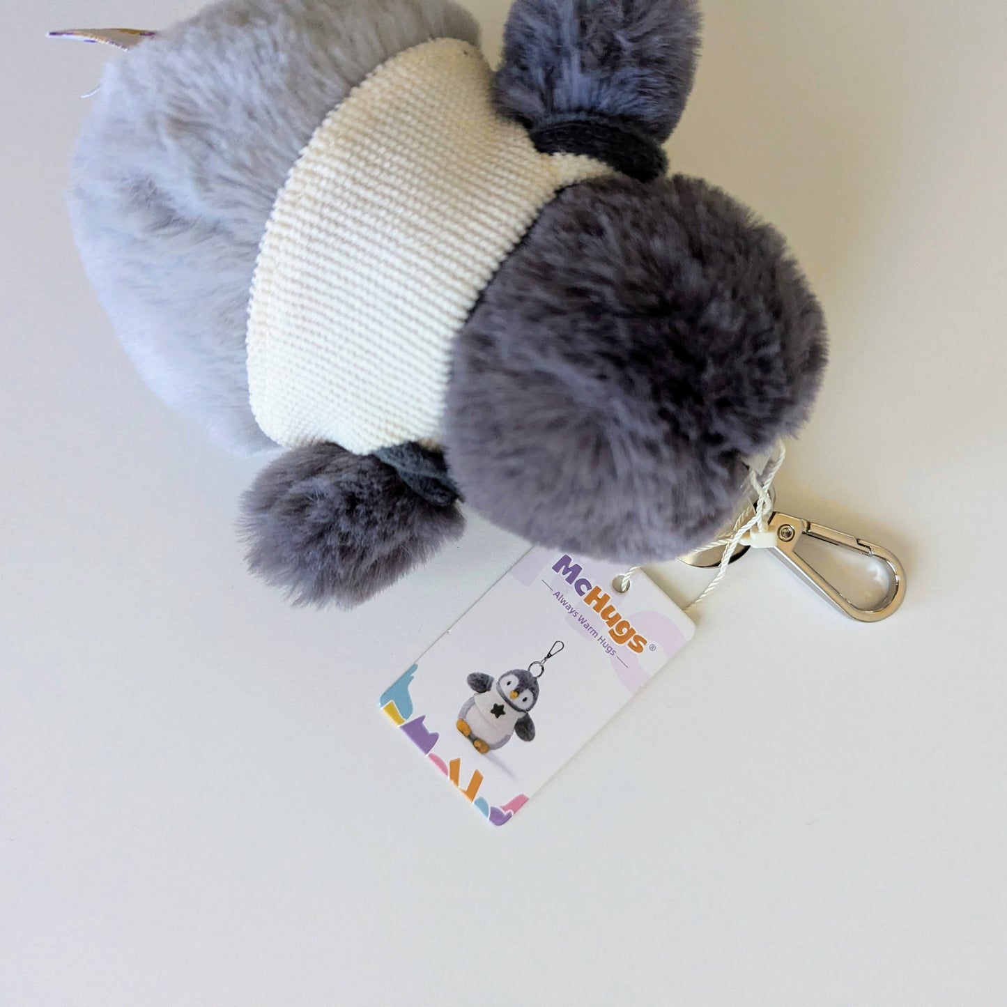 McHugs River Penguin Plush Keychain Charm