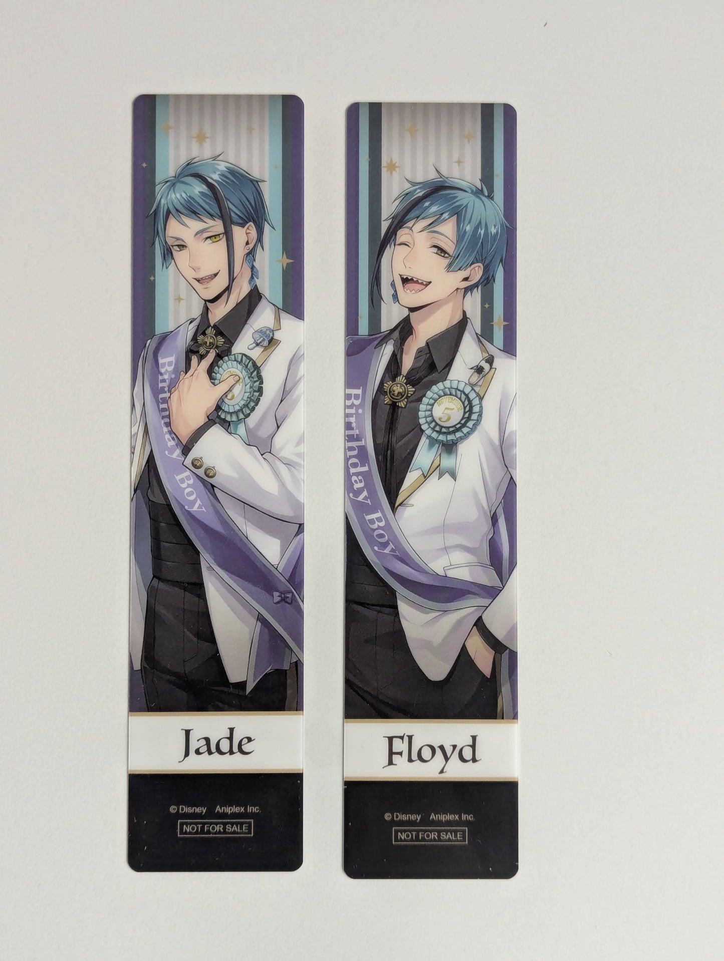 Twisted Wonderland Birthday Bookmark Set of 2 Jade Floyd