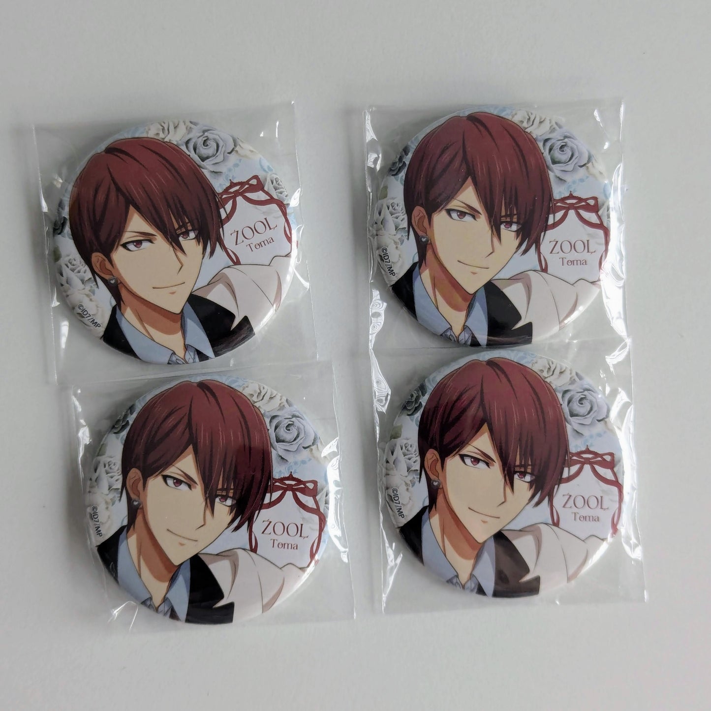 Idolish7 Zool Toma Can Badge Set of 4