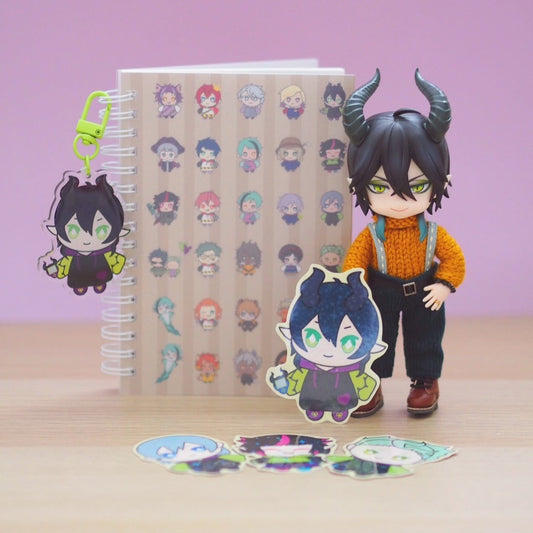 Twst Characters Fan Art Reusable Sticker Book