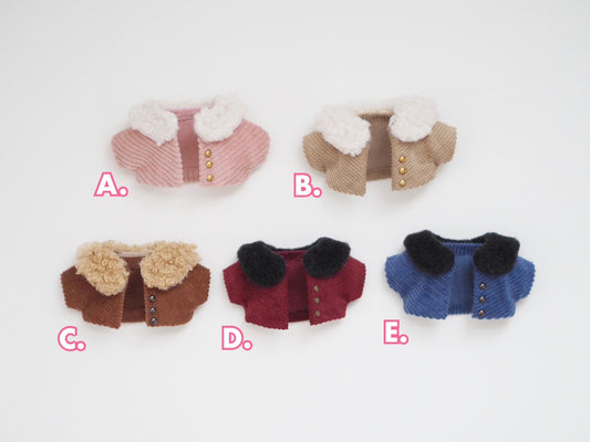 Velvet Jacket for 10cm Plush