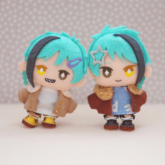 Velvet Jacket Set (Jacket+T-shirt) for 10cm Plush