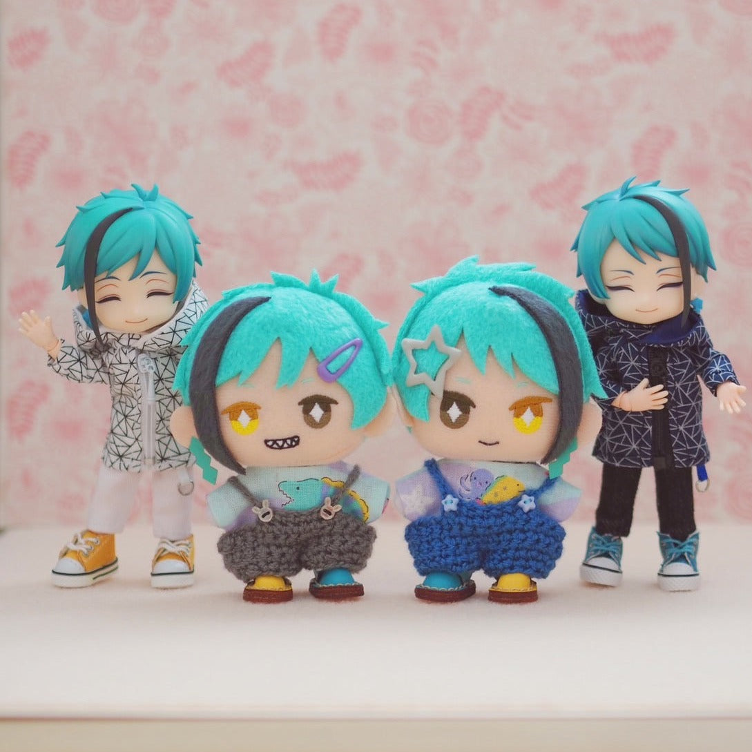 Knitted Pants Set (Shirt+Pants) for 10cm 11cm Plush Niji Puppet