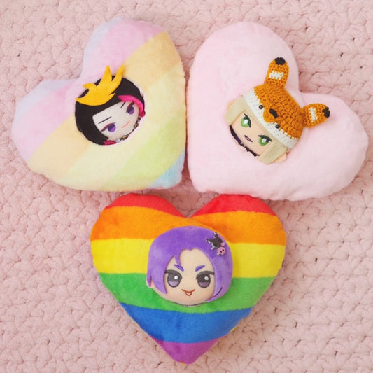 Heart Cushion Plushie Cushion for plushie and Nijipuppet