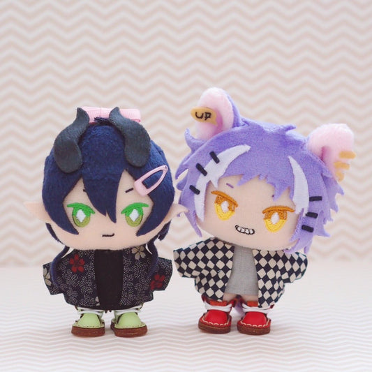 Haori Set (Haori + T-Shirt) for 10cm Plush Doll
