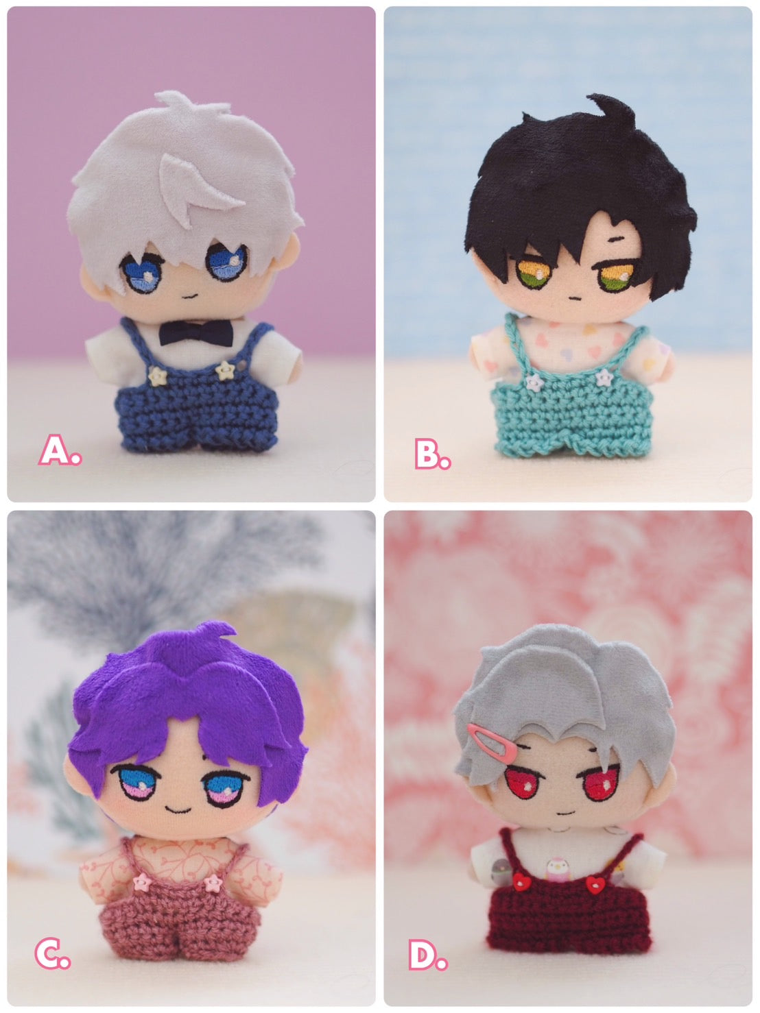 Handmade LADS 10cm Plushie Set (Plushie + Clothes )