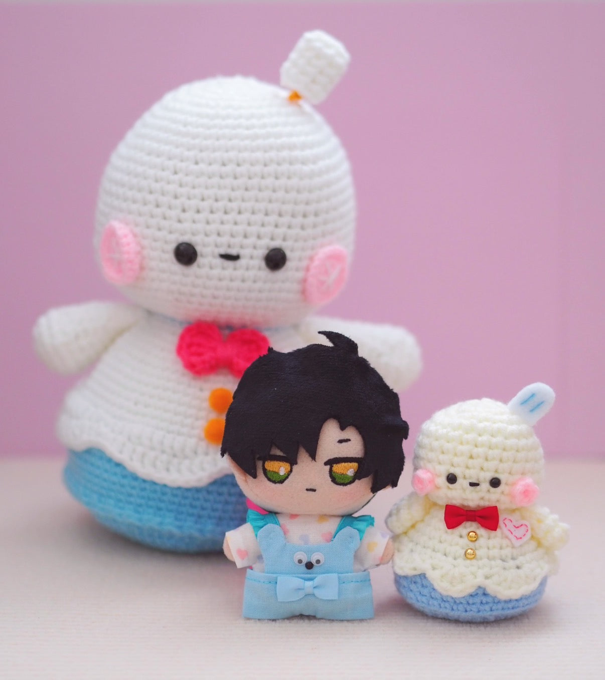 Handmade LADS 10cm Plushie Set (Plushie + Clothes )