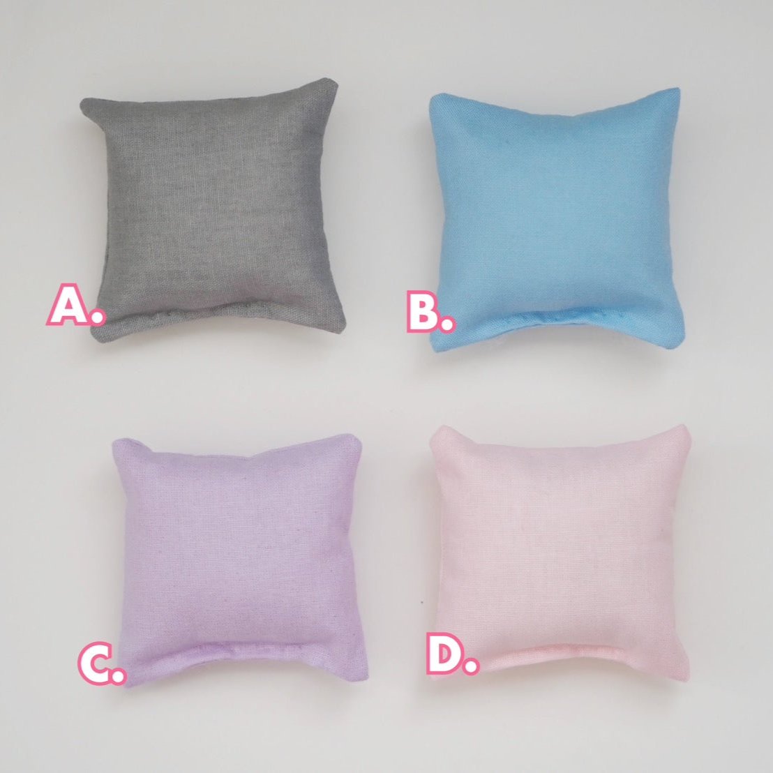 Buddy Bed with Solid Colored Pillow