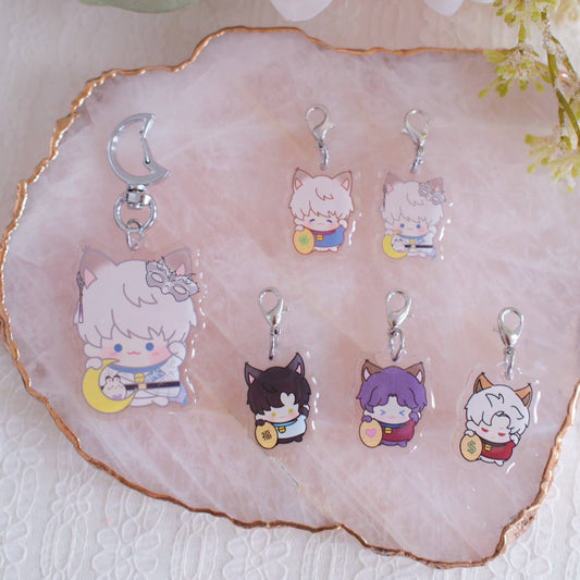 LADS Nya Cats Charm Keychains