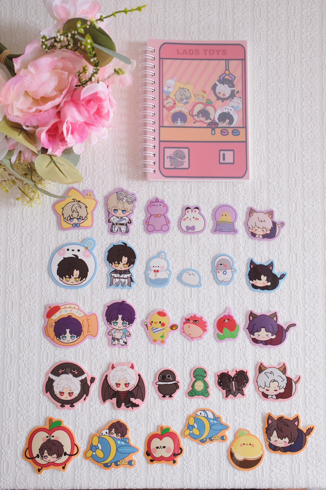 LADS Characters Fan Art Sticker + Sticker Book