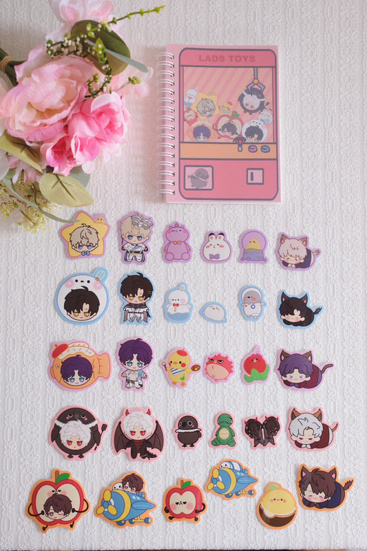 LADS Characters Fan Art Sticker + Sticker Book