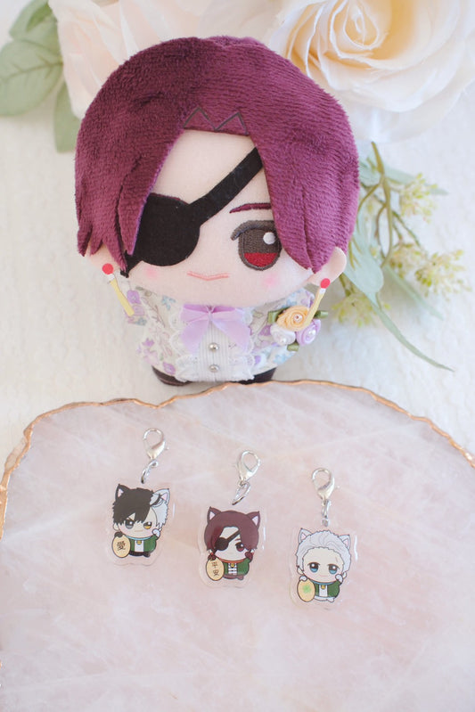 Wind Anime Fan Art Phone Strap Charm
