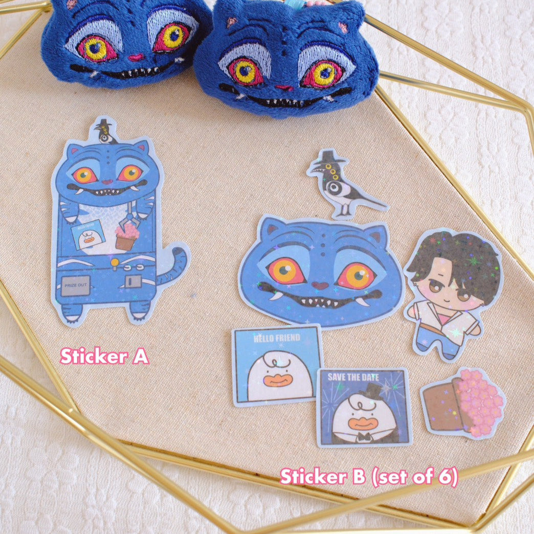 Kpop Derpy Tiger Fan Art Keychain Patch Stickers