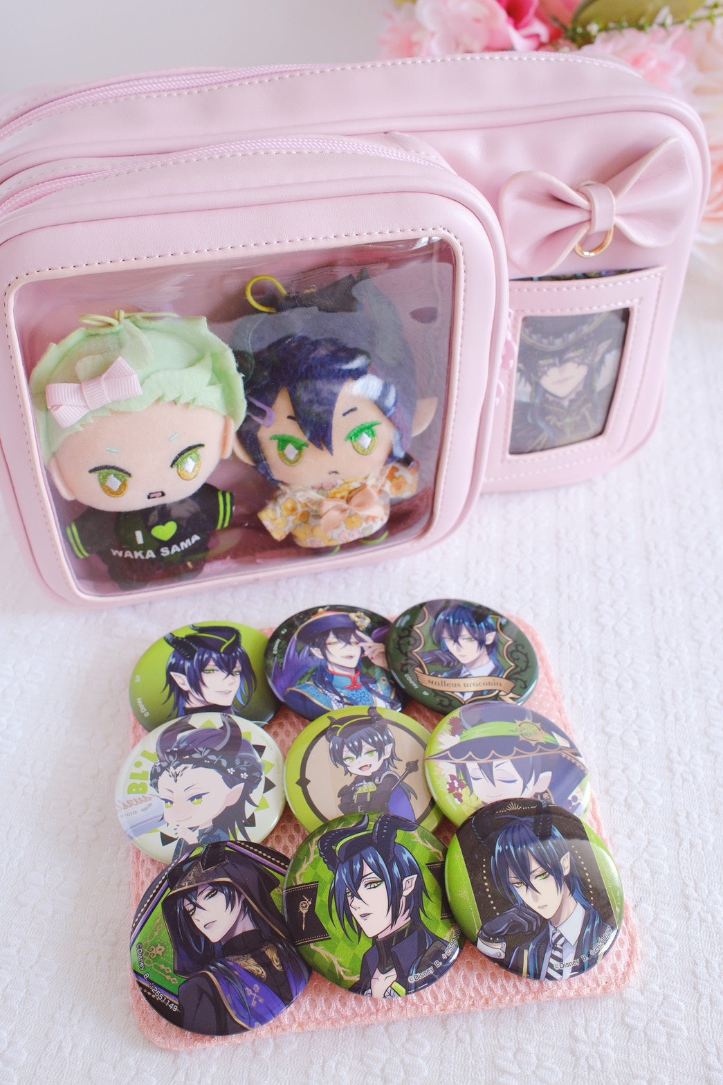 Crossbody Ita Bag with Plushie Display Window and Pin Board