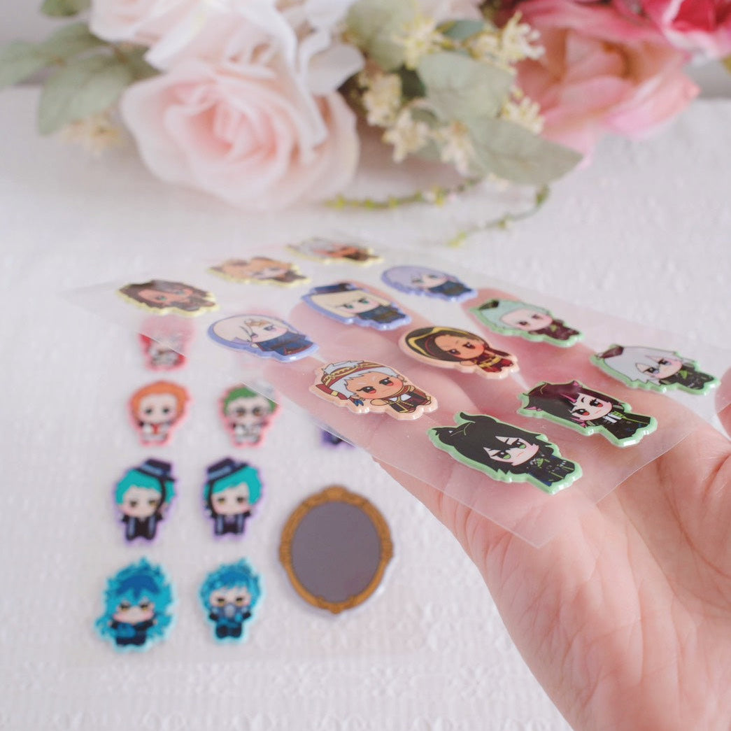 Twst Fan Art 3D Puffy Stickers Set (2 Styles)