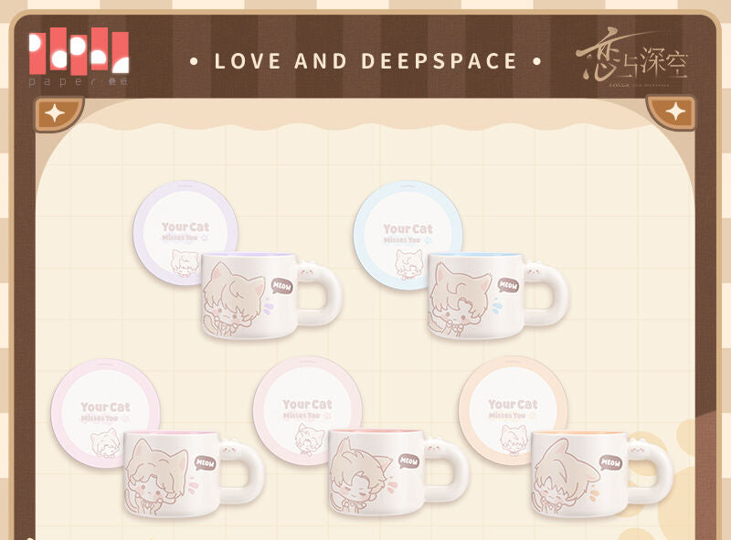 Love and Deepspace Cat Misses You Series Mug Preorder