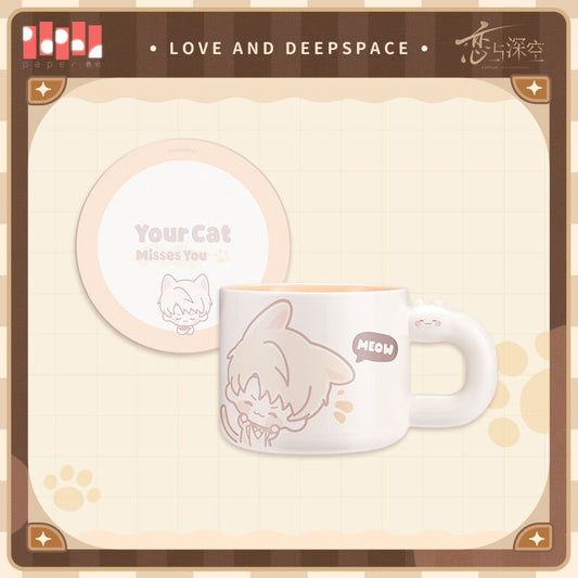 Love and Deepspace Cat Misses You Series Mug