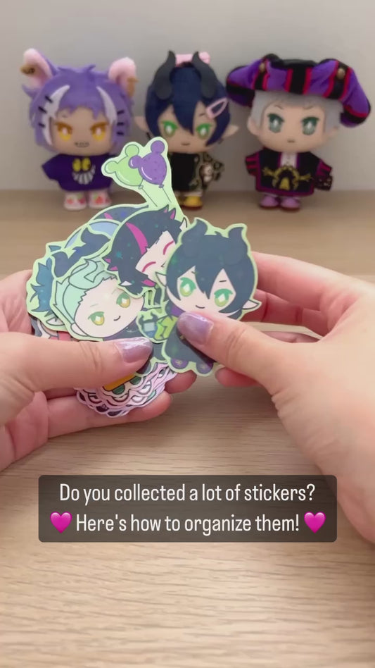 Twst Characters Fan Art Reusable Sticker Book