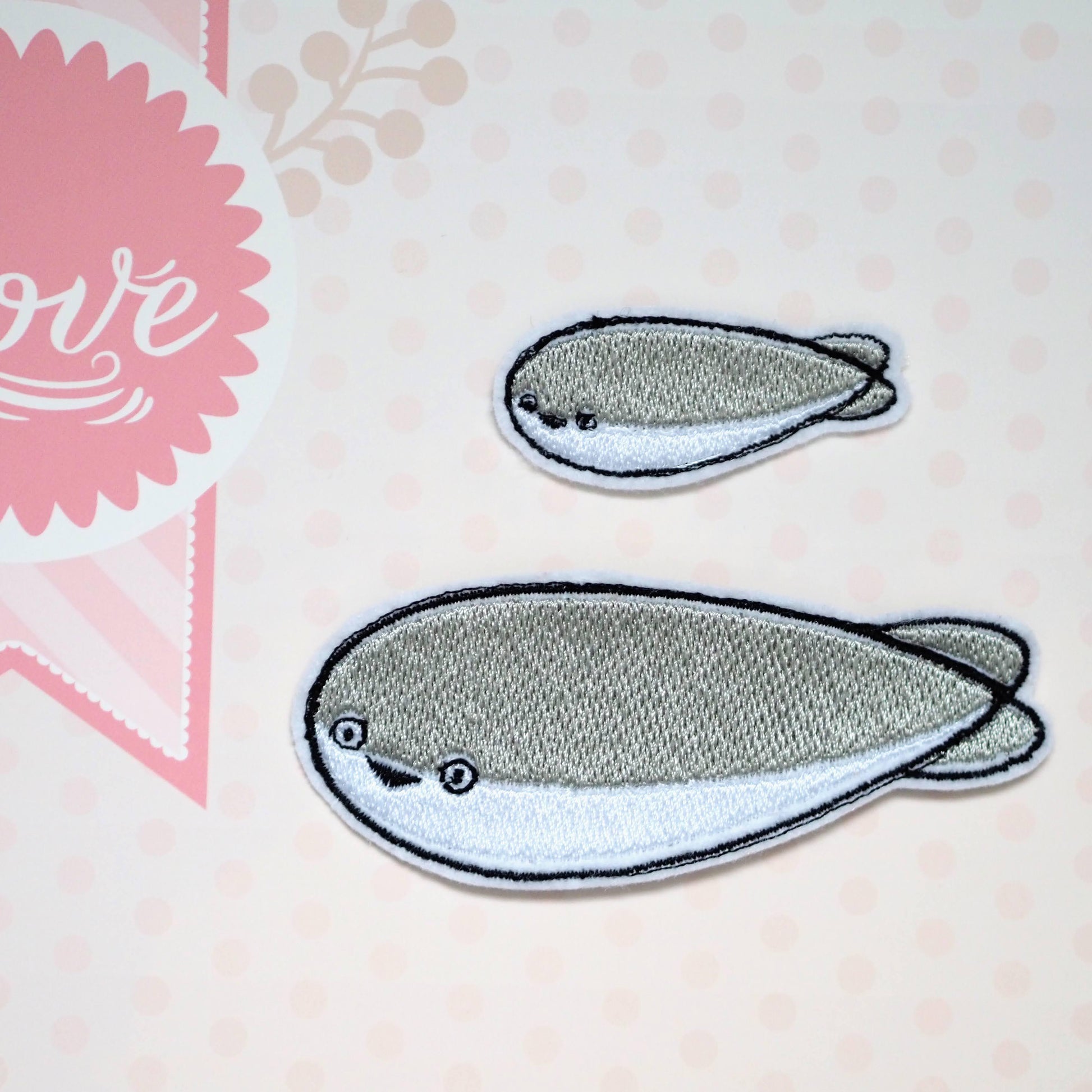 Sacabambaspis Jawless Fish Embroidery Patches Keychains - Moko's Boutique