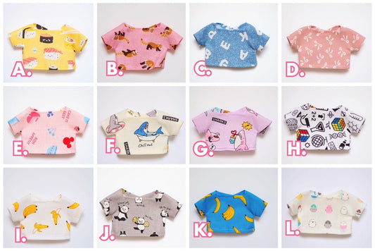 Shirts for 15 cm Nui Plush - Moko's Boutique