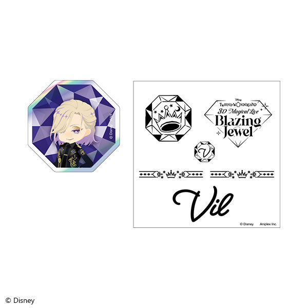 Twisted Wonderland 3D Magical Live -Blazing Jewel- Sticker Set Preorder