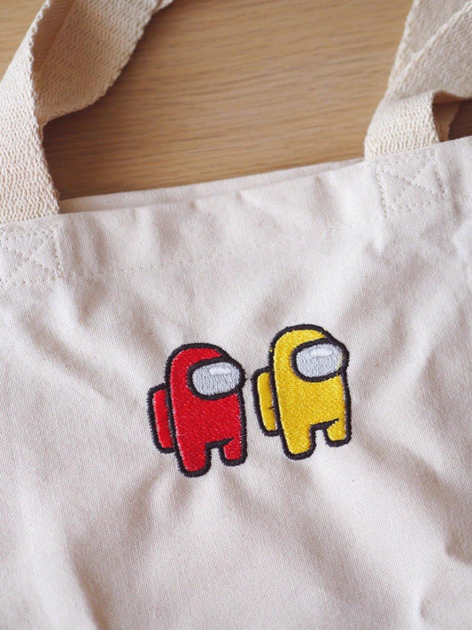 Among Us Embroidery Totes Bags - Moko's Boutique