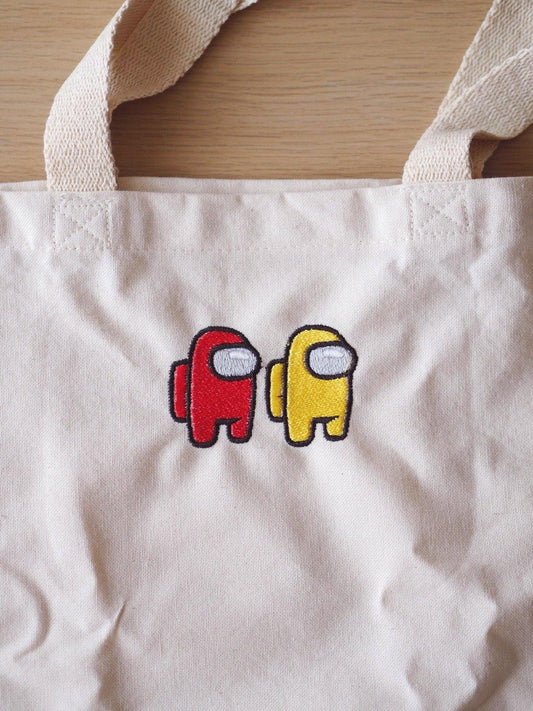 Among Us Embroidery Totes Bags - Moko's Boutique