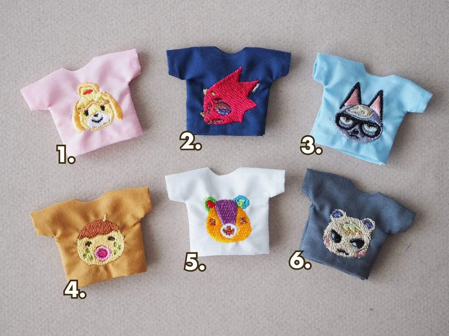 Animal Crossing Villagers Embroidery T-Shirts Vol. 2 - Moko's Boutique