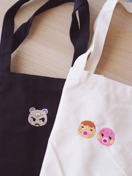 Animal Crossing Villagers Embroidery Totes Bags - Moko's Boutique