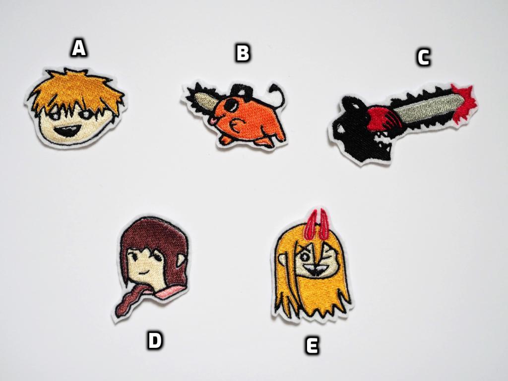 Chainsaw Man Embroidery Totes Bags and Iron on Patches - Moko's Boutique