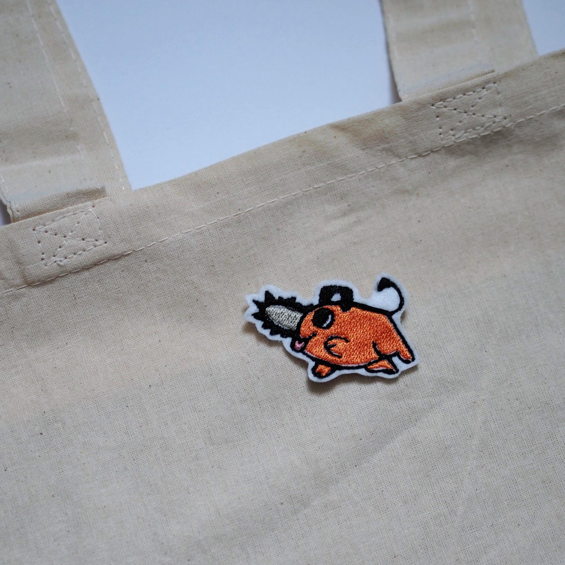 Chainsaw Man Embroidery Totes Bags and Iron on Patches - Moko's Boutique