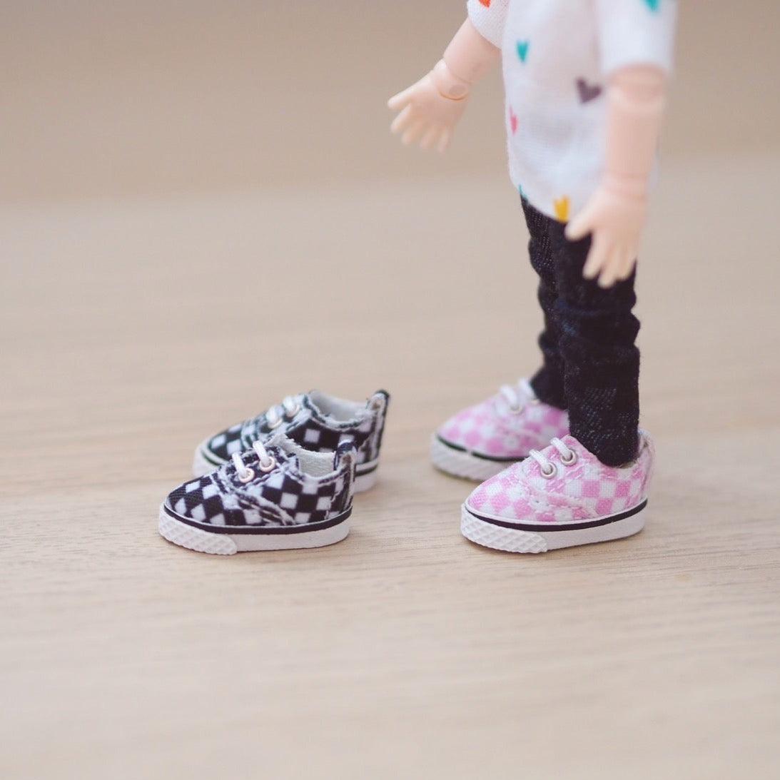 Checker Sneakers - Moko's Boutique