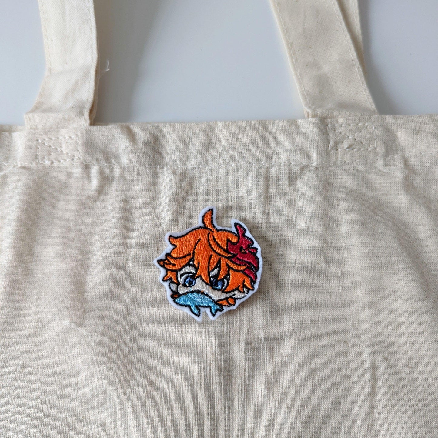 Genshin Impact Characters Embroidery Tote Bags - Childe Zhongli Xiao - Moko's Boutique