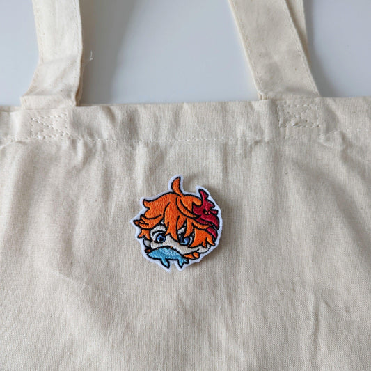 Genshin Impact Characters Embroidery Tote Bags - Childe Zhongli Xiao - Moko's Boutique