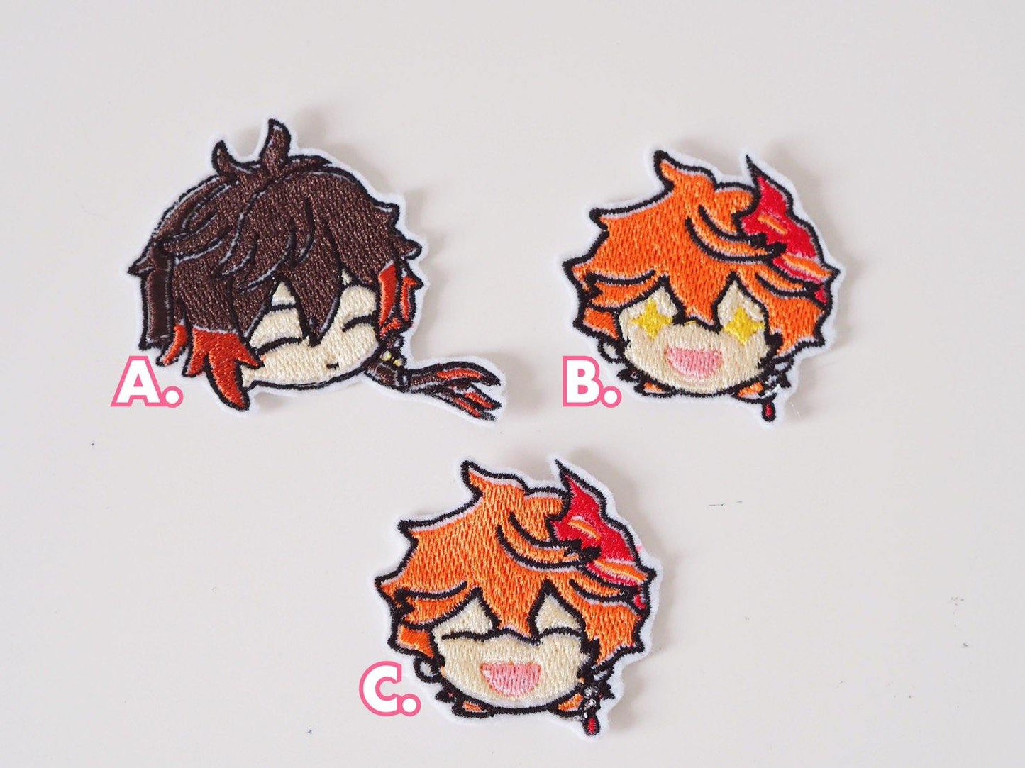 Genshin Impact Characters Iron On Pins & Patches - Moko's Boutique