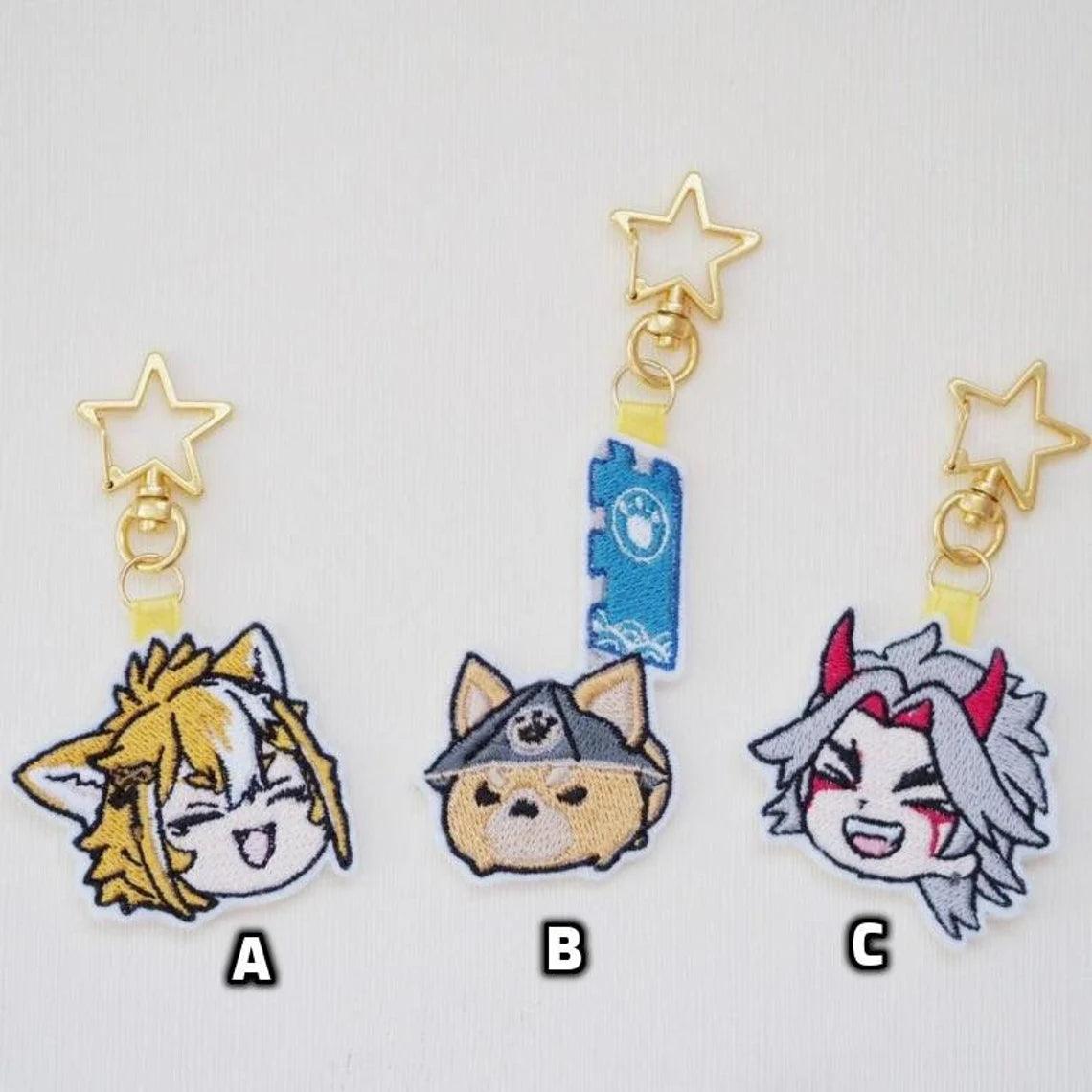Genshin Impact Gorou Itto Characters Embroidery Anime Tote Bags - Moko's Boutique