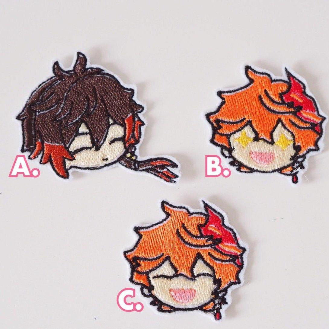 Genshin Impact Characters Iron On Pins & Patches - Moko's Boutique