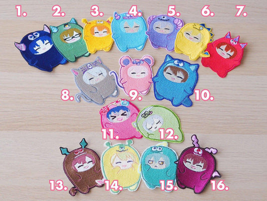 IDOLiSH7 Monster Parade Embroiled Iron On Pins & Patches - Moko's Boutique