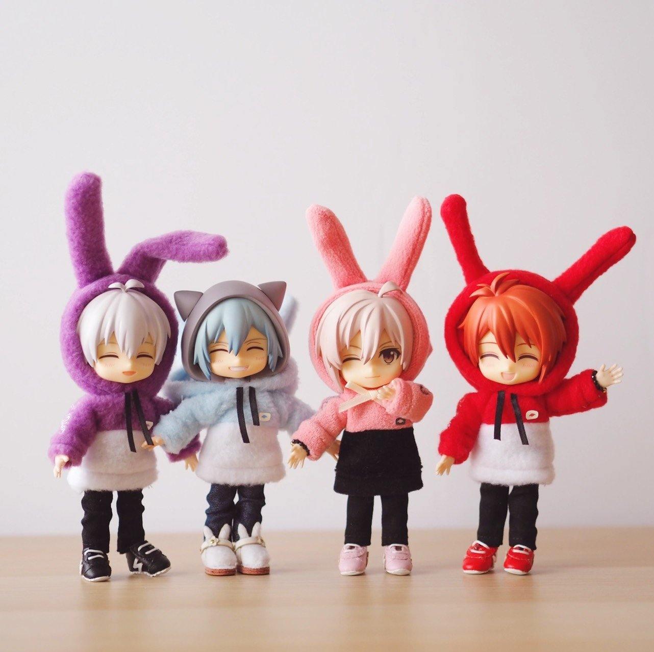 IDOLiSH7 RabbiTube Embroidery Fleece Hoodies - Moko's Boutique