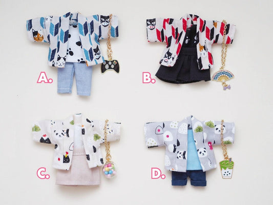 Japanese Haori Set with Charms vol. 2 - Moko's Boutique