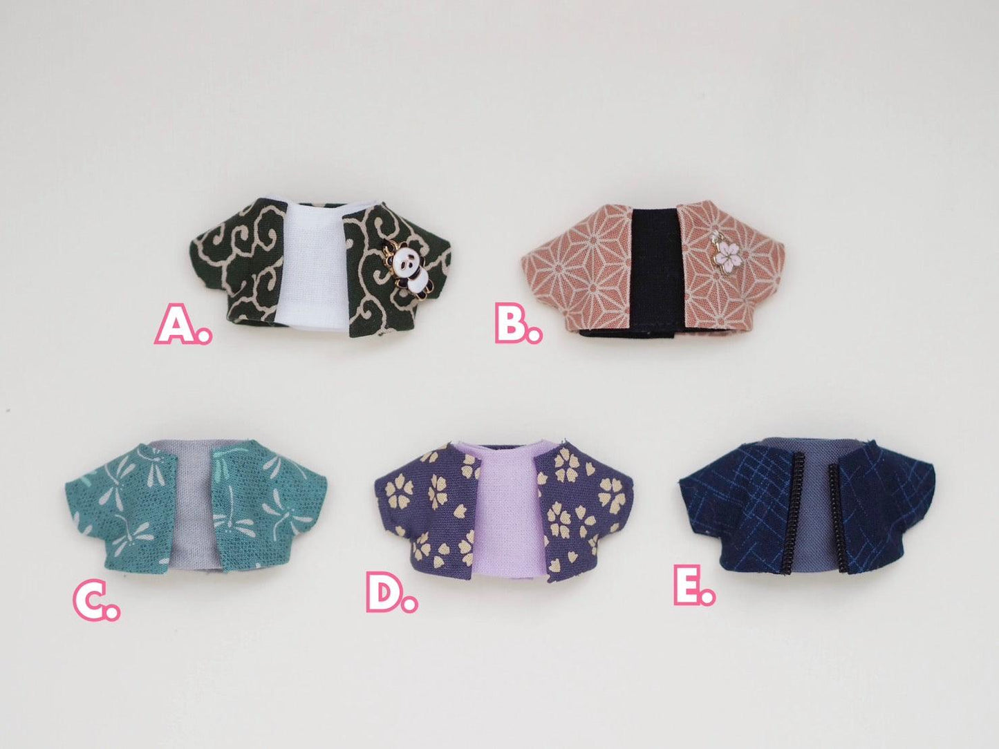 Japanese Haori Sets for 10 cm Nui Plush - Moko's Boutique