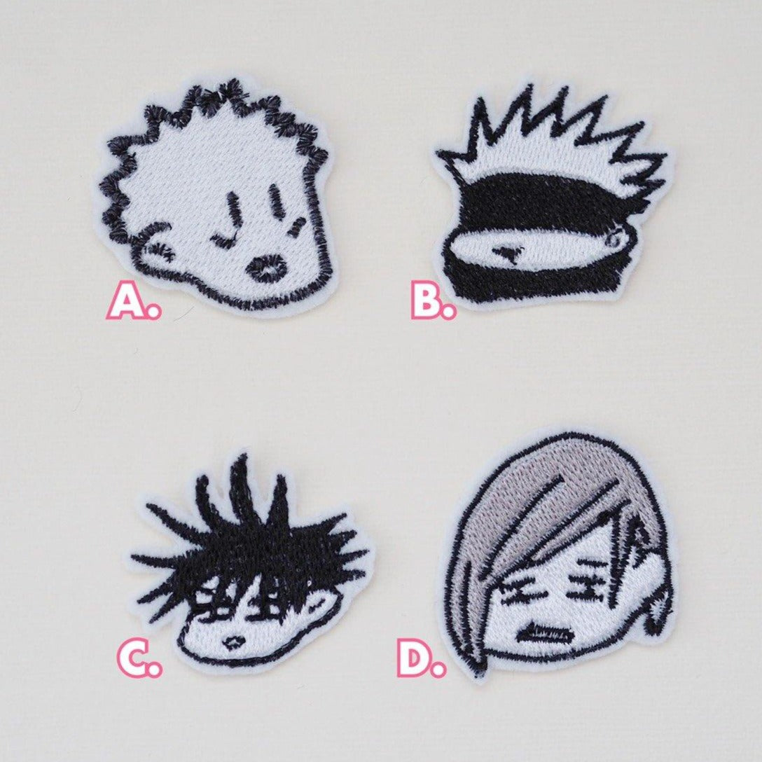 Jujutsu Kaisen Embroidery Iron On Pins & Patches - Moko's Boutique
