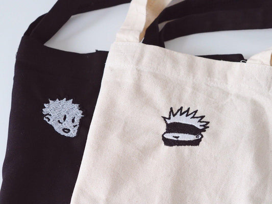 Jujutsu Kaisen Embroidery Totes Bags - Moko's Boutique