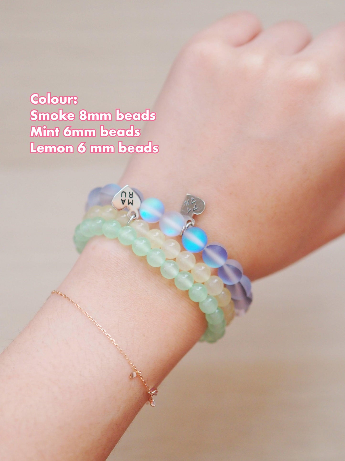 Maru Matching Beaded Bracelets Set for Dolls and Owners - Moko's Boutique