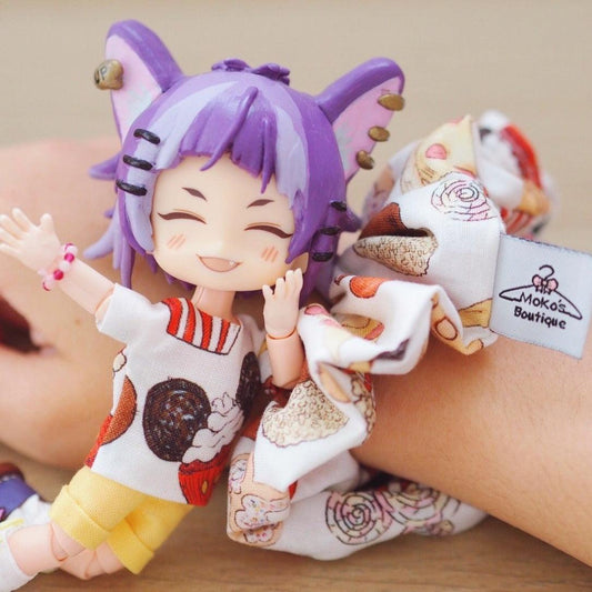 Matching Scrunchies and T-shirt Sets for Dolls and Owners - Moko's Boutique