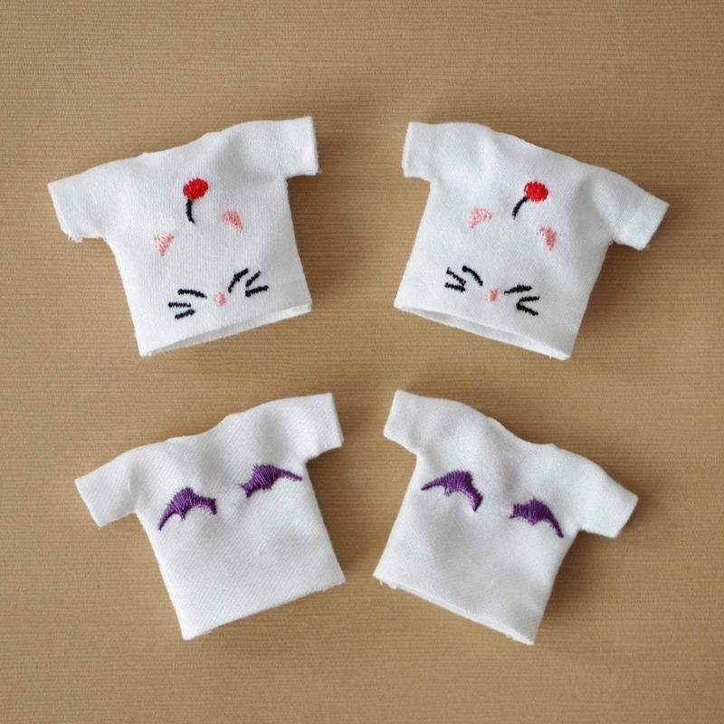 Final Fantasy Moogle Cactus Embroidery T-Shirts - Moko's Boutique