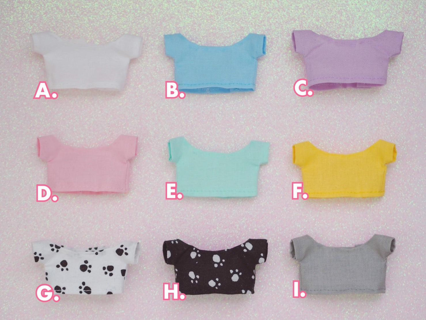 Shirts for 11 cm Nui Plush (Chibigurumi) - Moko's Boutique